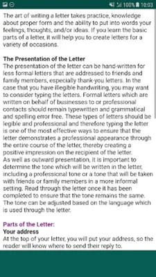 English Letter Writing android App screenshot 3